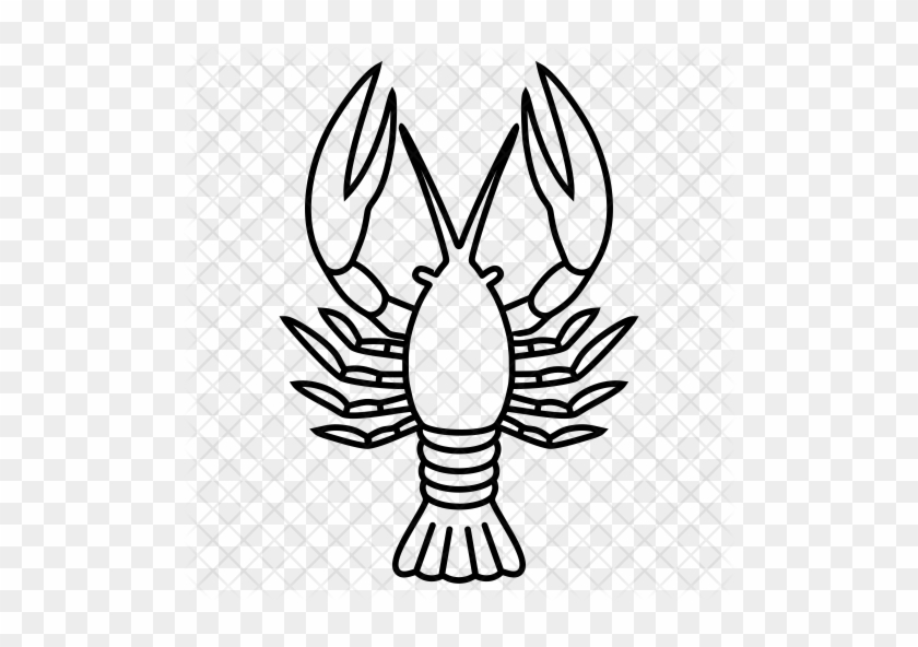 Crawfish Icon - Cangrejo De Rio Dibujo #1139986