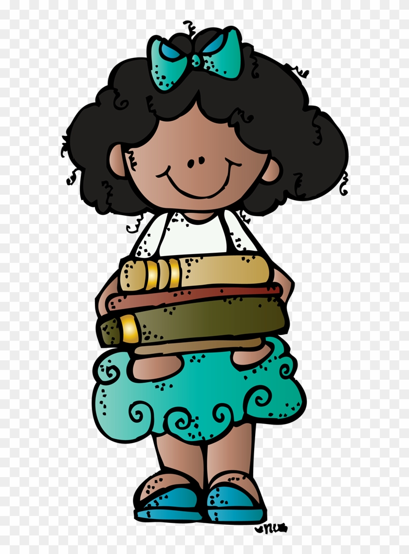 Girl Reading - Melonheadz Clipart Books #1140046