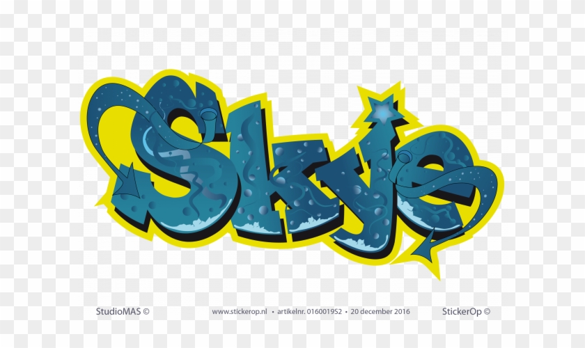 Muursticker Graffiti - Skye - Illustration #1140072