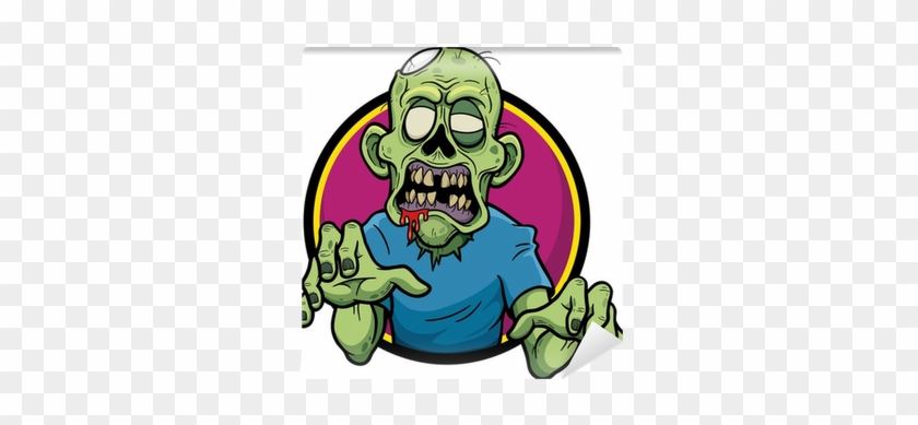 Vector Illustration Of Cartoon Zombie Wall Mural • - Zombie Animasi Keren #1140162