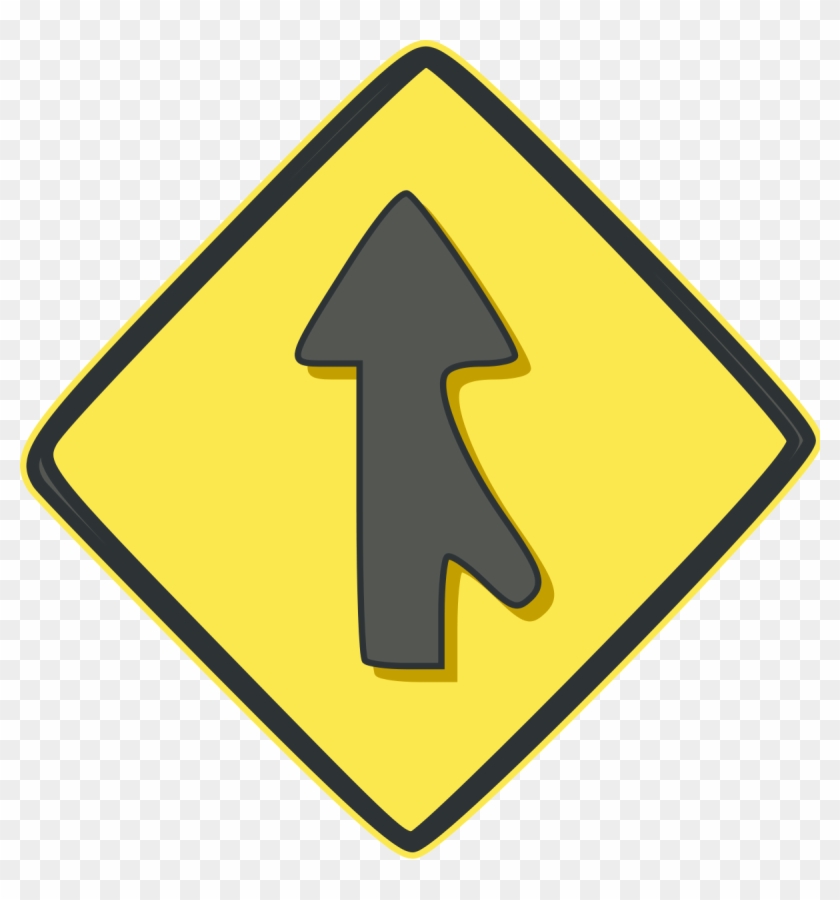 Winding Road Sign Png #1140308