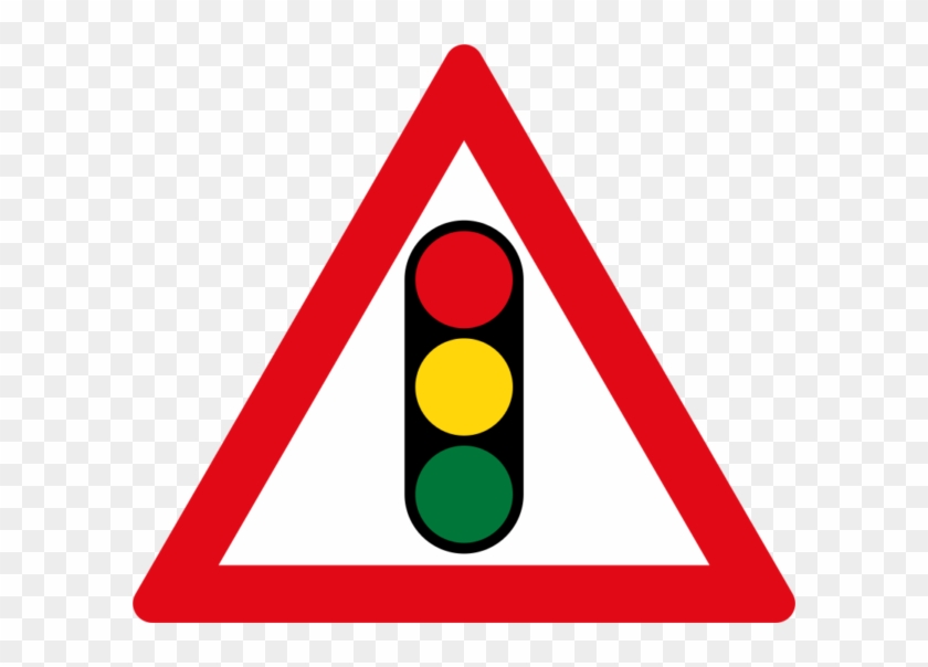 Traffic Ahead Sign - Traffic Signal Ahead Sign #1140318