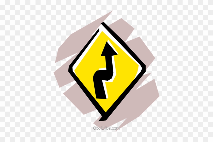 Winding Road Sign Png - Clip Art #1140329