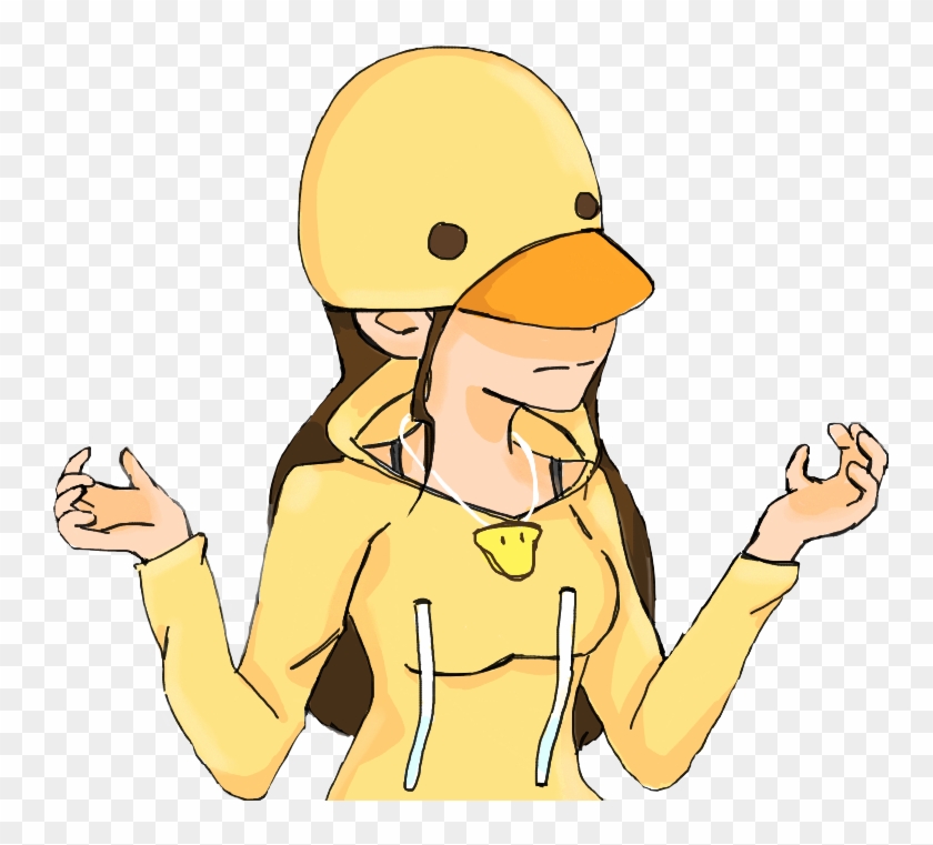 Lina Anime Art Drawing Sticker Duck Duckgirl Cute Youtu - Cartoon #1140352