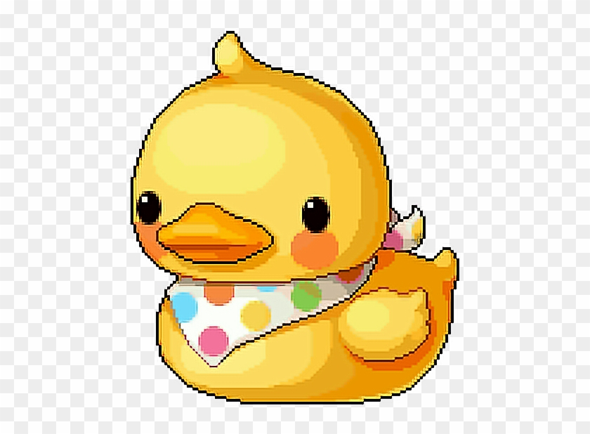 Kawaii Pixel Tumblr Kawaiipixel Duck Yellow Ducks Pixel - Maplestory Giant Duck Chair #1140381