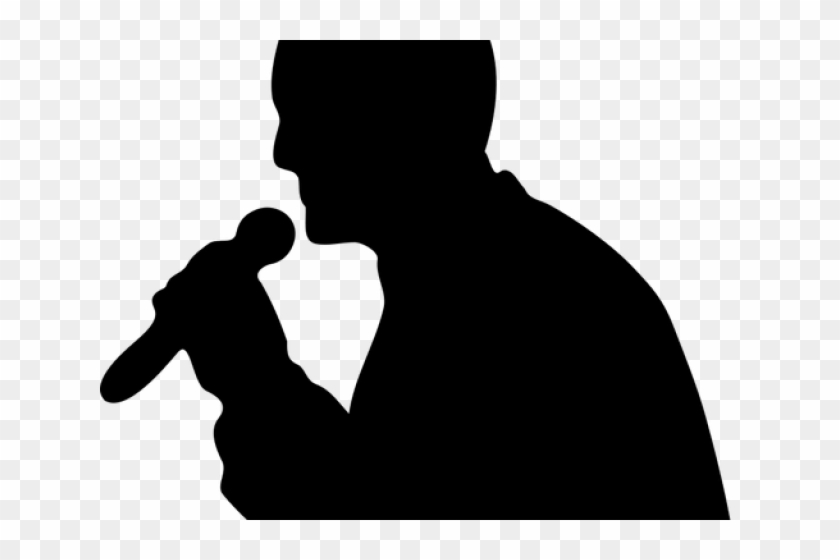 Mic Clipart Man Holding - Microphone Clip Art #1140467