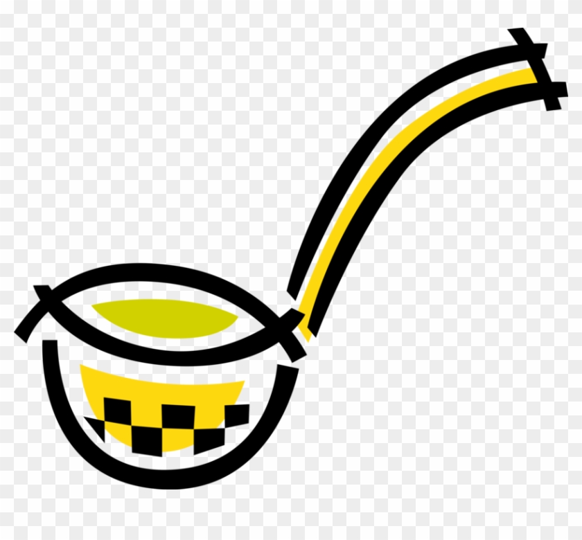 Vector Illustration Of Kitchen Kitchenware Soup Ladle - Vector Illustration Of Kitchen Kitchenware Soup Ladle #1140613