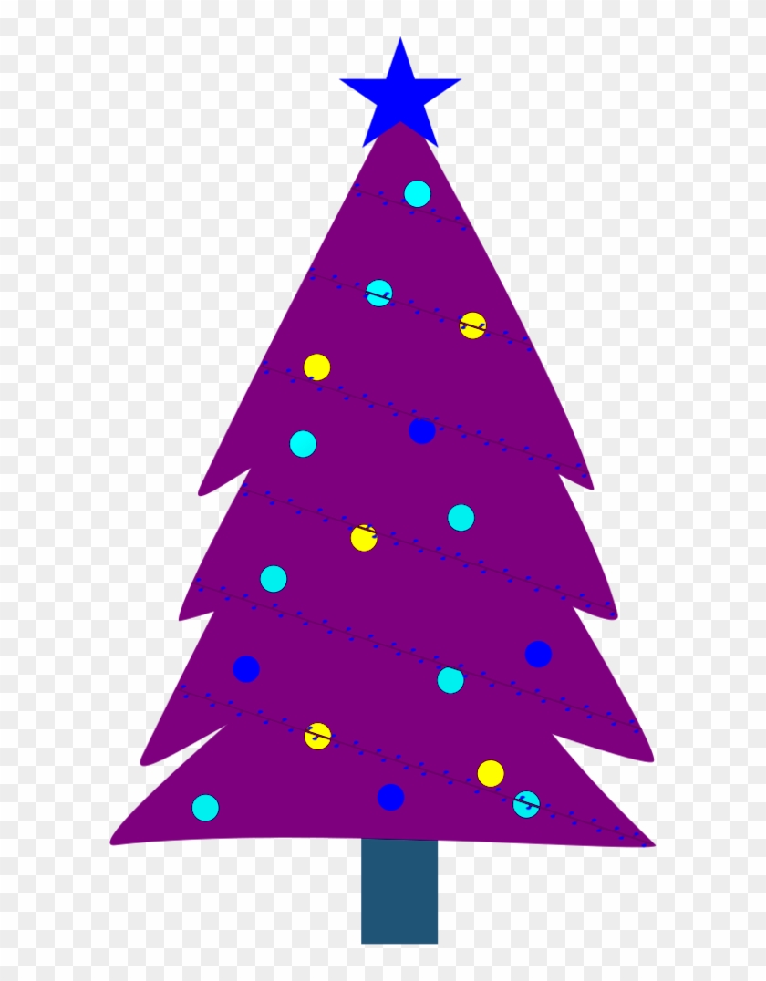 Purple Clipart Christmas Tree - Christmas Tree #1140729