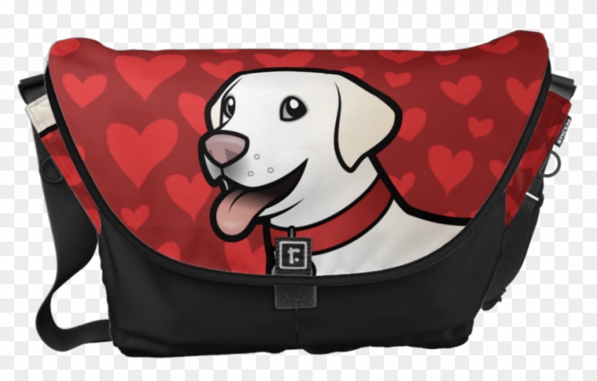 Cute Cartoon Lab Messenger Bag Go To Http - Zazzle Bote-tasche Mit Aquamarinem Capitone, Chesterfild #1140784