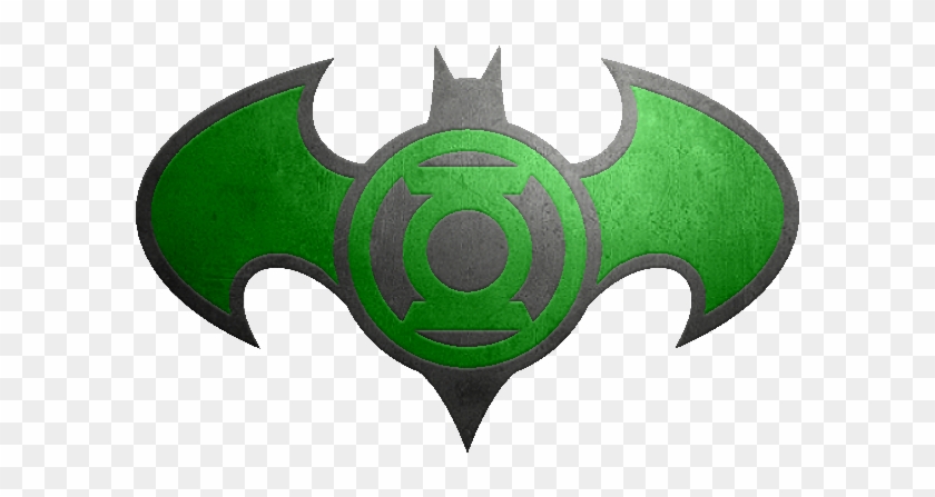 Batman Green Lantern Metalic Logo - Green Lantern Superman Batman Logo #1140896