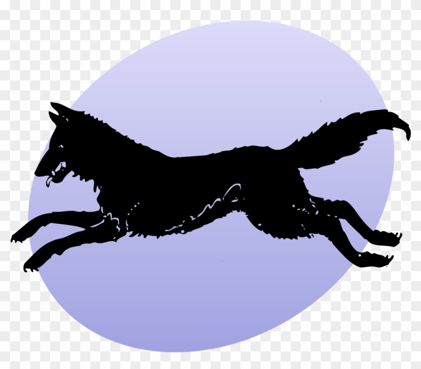 File - P Wolf - Svg - Running Wolf Silhouette #1140913