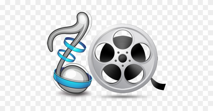 Audio And Video - Movie Reel Pendant And Silver Plated Necklace #1140951
