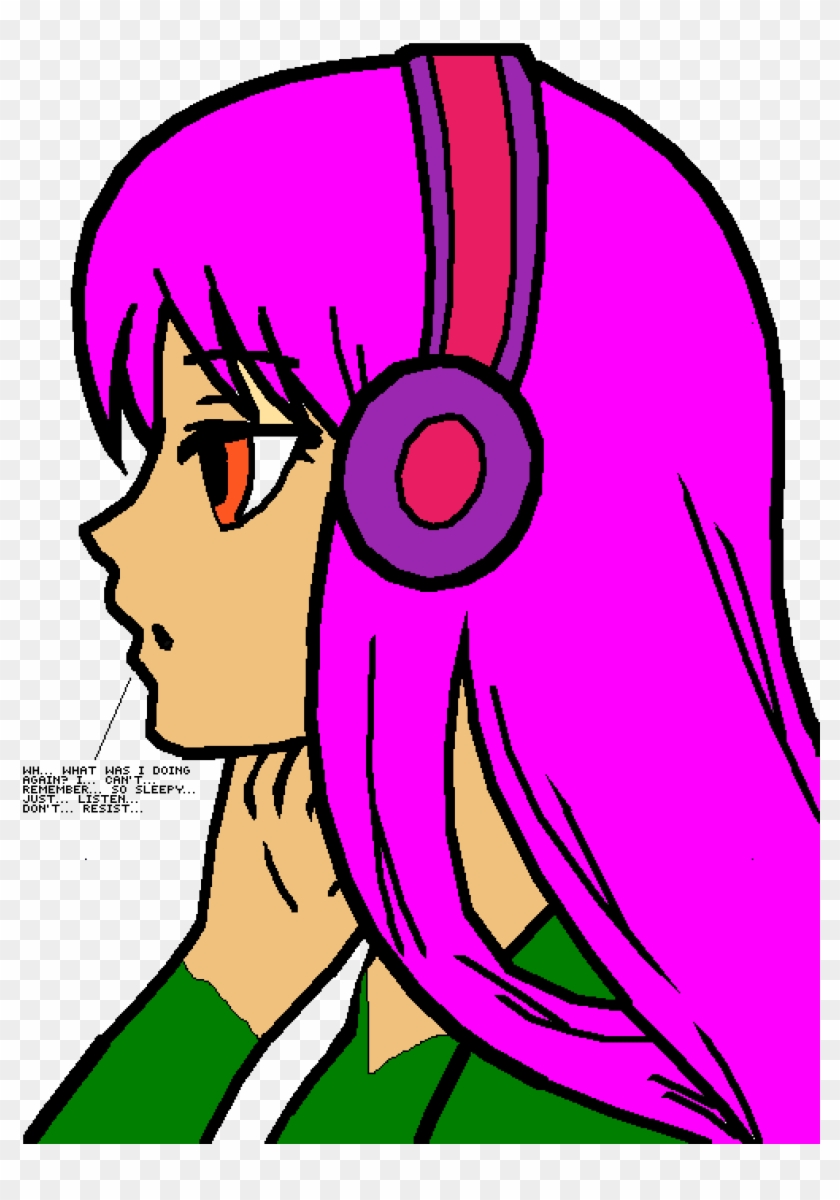 Audio Hypnosis - Anime Girl Art Template #1140972