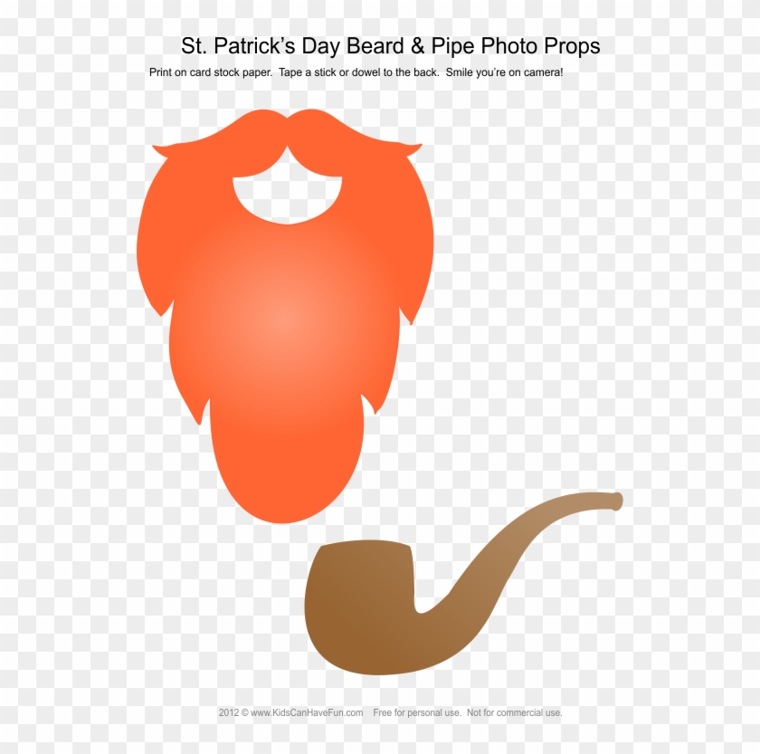 Patrick's Day Beard & Pipe Photo Booth Props - St Patricks Day Photo Booth Props #1141013