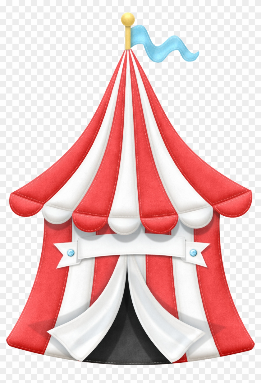 Vector Illustrations Of Bigtop/carnival Circus Tents - Free Carnival Tent Clipart #1141035