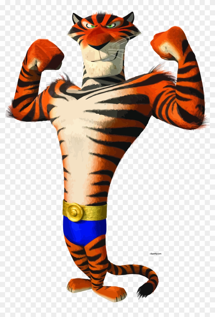 Vitaly Tiger Power Clipart Png - Vitaly From Madagascar 3 #1141070