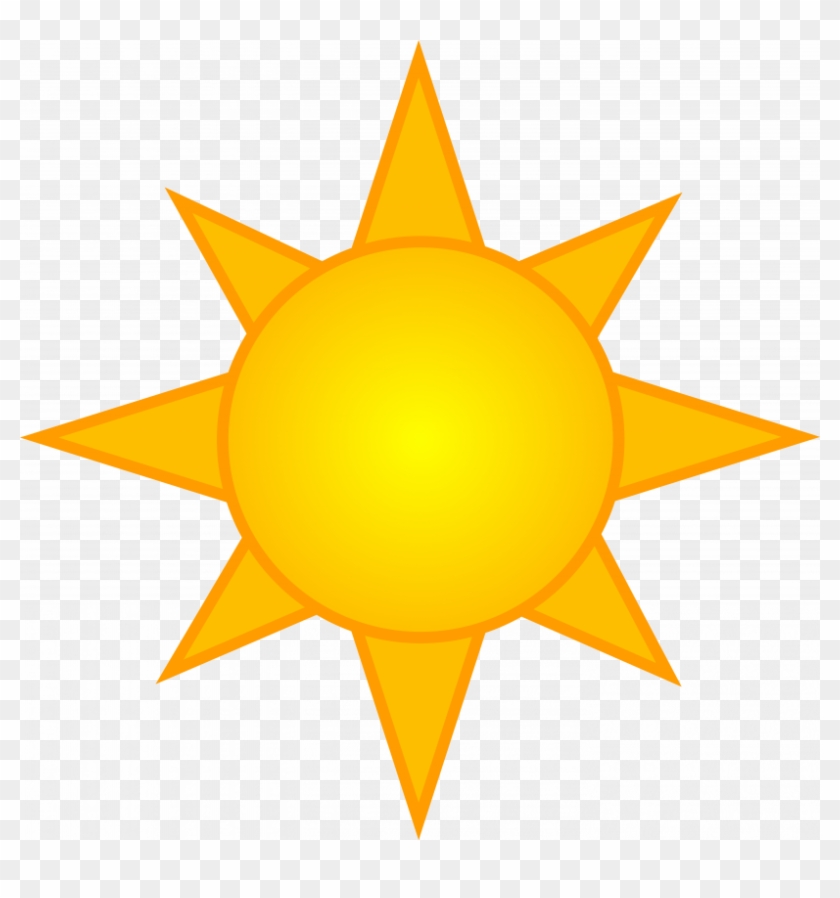 Sun Clipart Transparent Background Free Download - Simple Sun Clipart #1141322