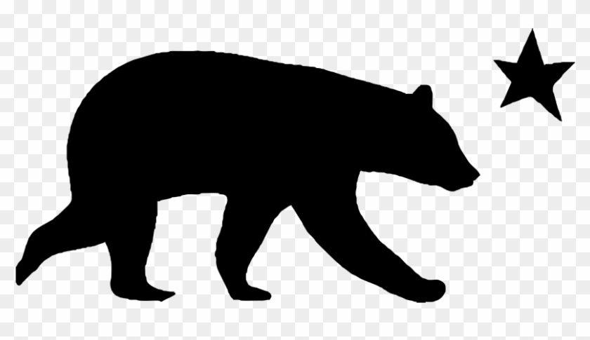 Sun Bear Clipart California - Black Bear Silhouette Clip Art #1141325