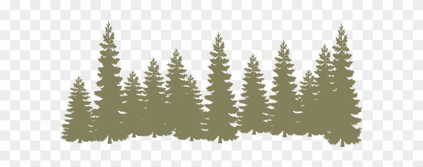Forest Clipart Forrest - Pine Trees Silhouette #1141394
