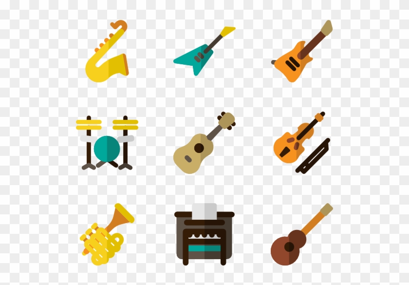 Musical Instrument Icons 2,752 Vector Icons - Electric Guitar #1141398