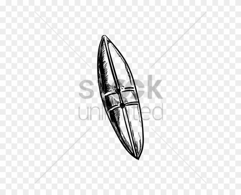 Drawn Surfboard Transparent - Vector Graphics #1141436