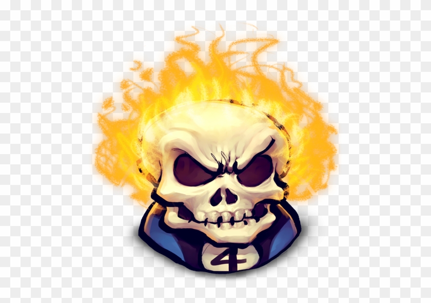 Ghost Rider Clipart Transparent - Ghost Rider Face Png #1141457