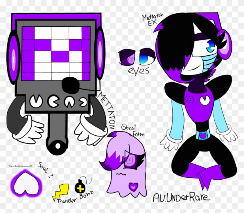 Mtt / Mettaton Normal,ex And Ghost Underrare By Thefollowerdemon - Mettaton As A Ghost #1141524