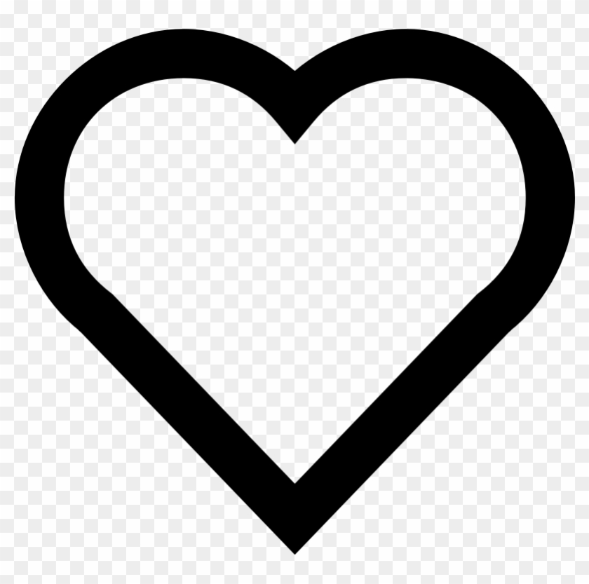 A Simple Heart - Heart Emoji Coloring Page #1141562