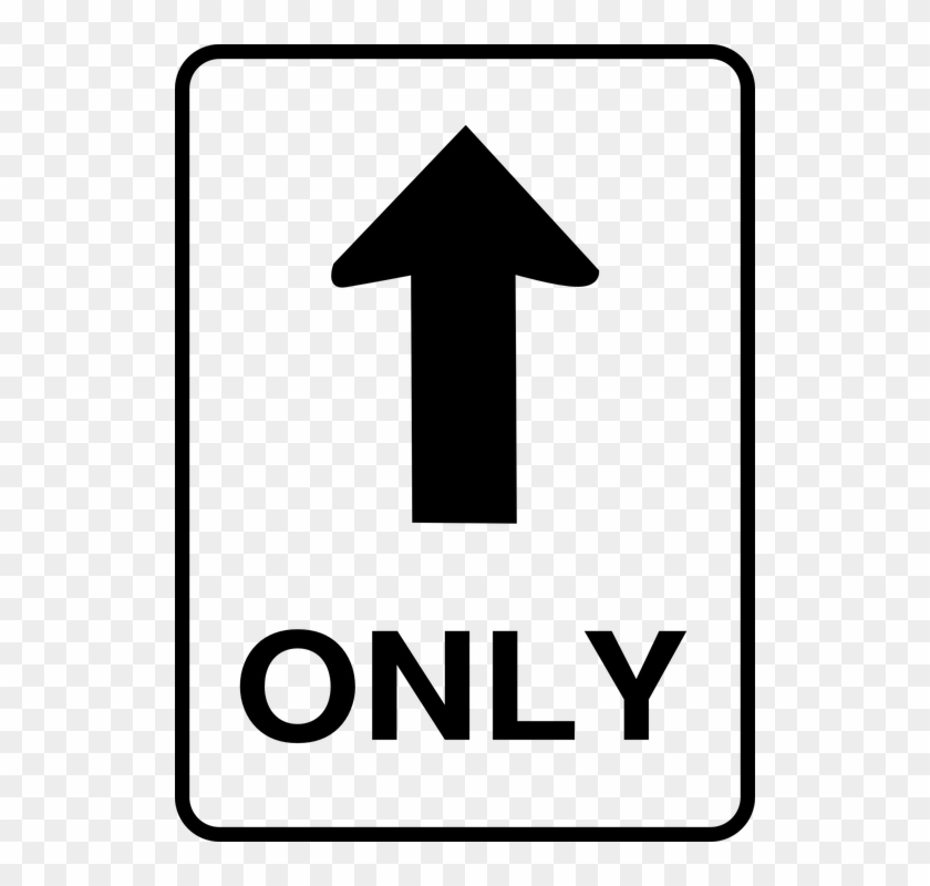 Give Way Road Sign Transparent Png - One Way Sign #1141683