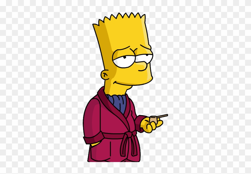Bart Simpson Desenho Fumando #1141686