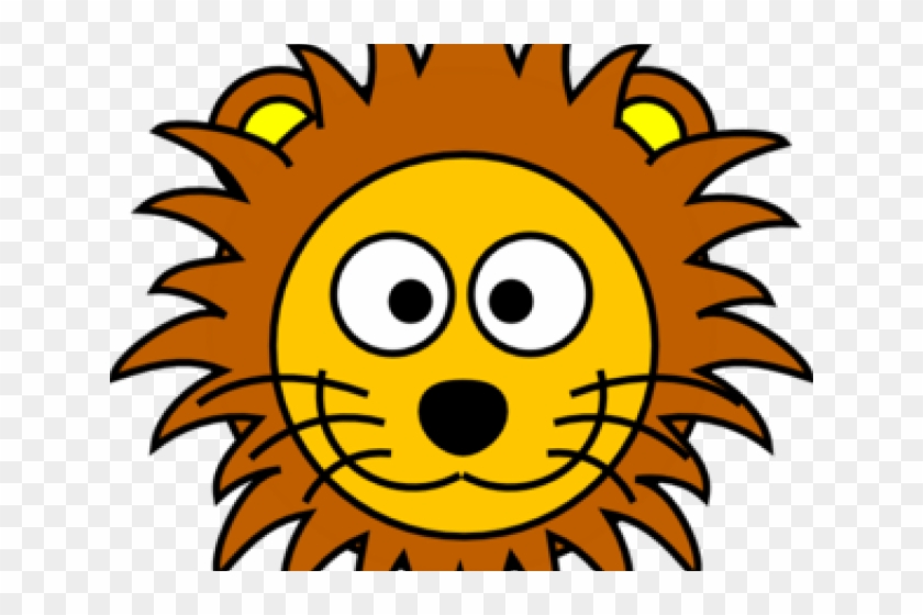 Painted Lion Head Atmosphere Cartoon Lions Wearing - Cartoon Lion #1141707