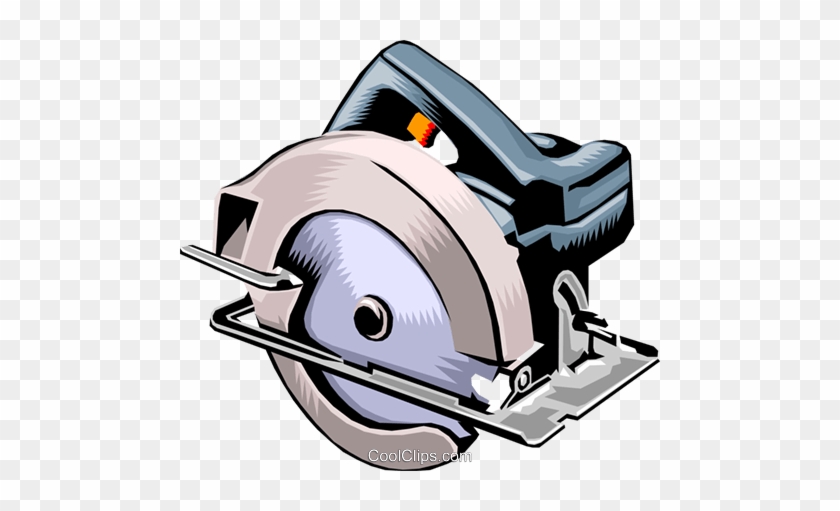 Electric Circular Saw Royalty Free Vector Clip Art - Power Tools Clip Art #1141728