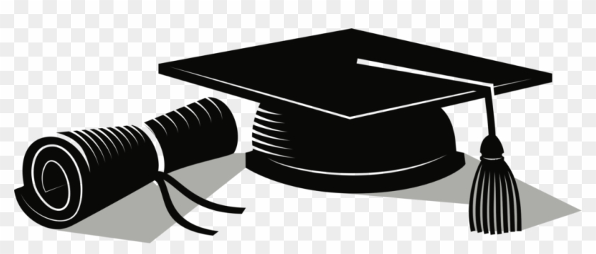Medium Image - Graduation Clip Art Black And White #1141753