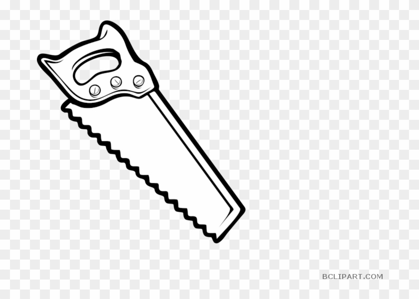Saw Outline Tools Free Clipart Images Bclipart - Hand Saw Clipart #1141754