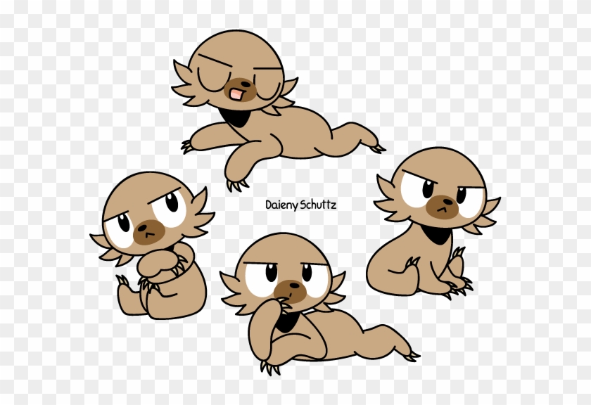 Grumpy Maned Sloth By Daieny - Digital Art #1141983