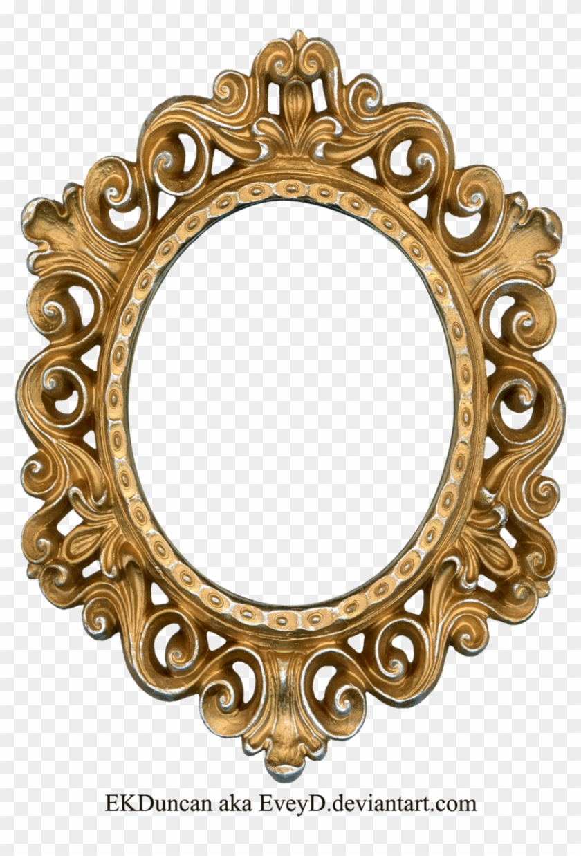 Free Fancy Frame Clip Art - Golden Frame Round #1142015