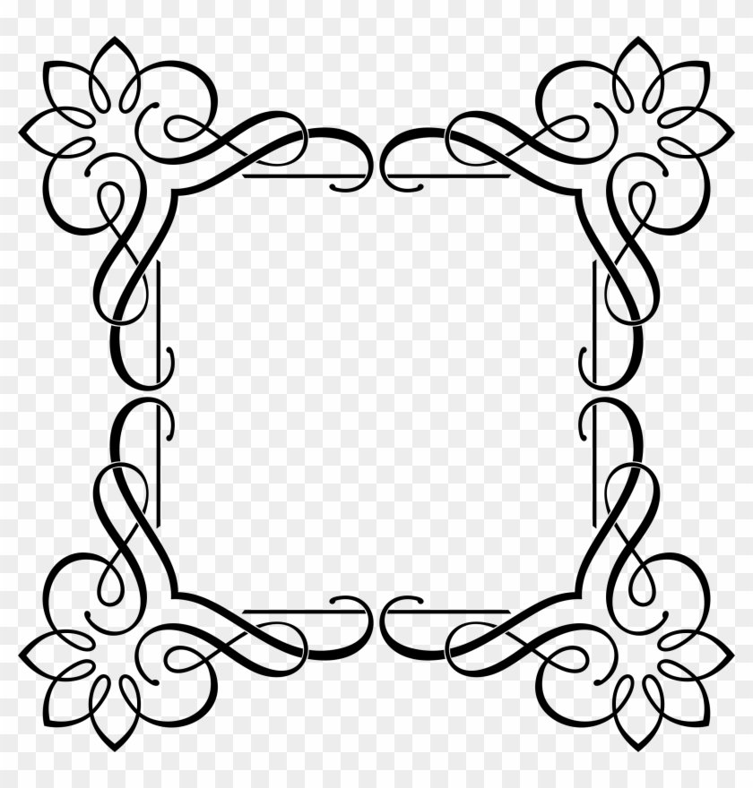 Big Image - Black Designs Png Frames Fancy #1142040