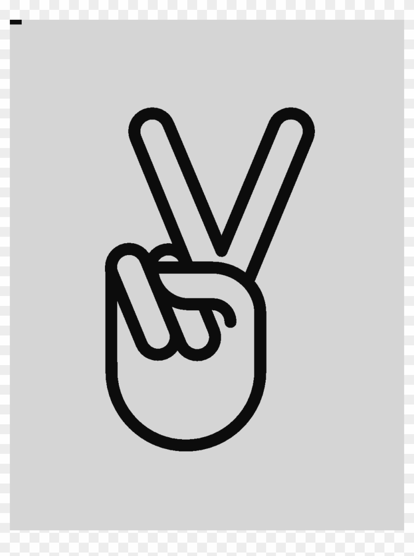 Peace Sign Hand Clipart #1142054