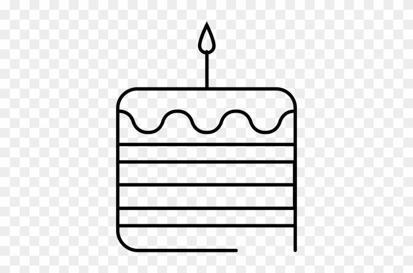 Birthday Cake Stroke Icon Transparent Png Birthday Cake Free