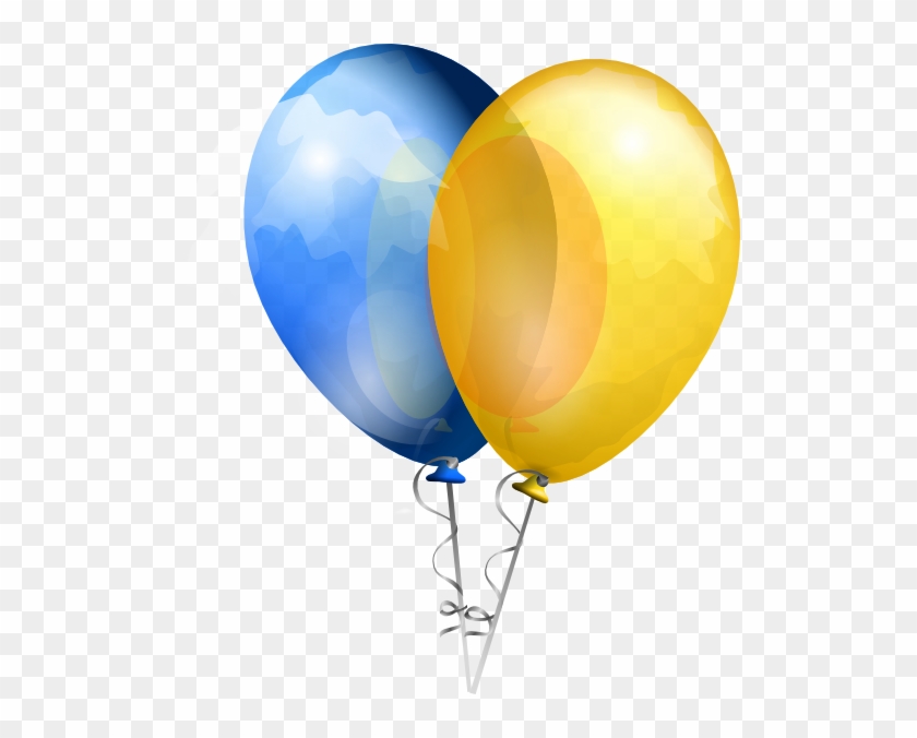 Blue And Yellow Balloons Png #1142131