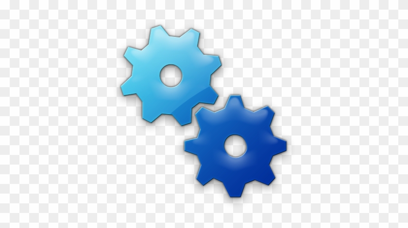 Gears Clipart Blue Gear - Gear Blue Icon Png #1142166