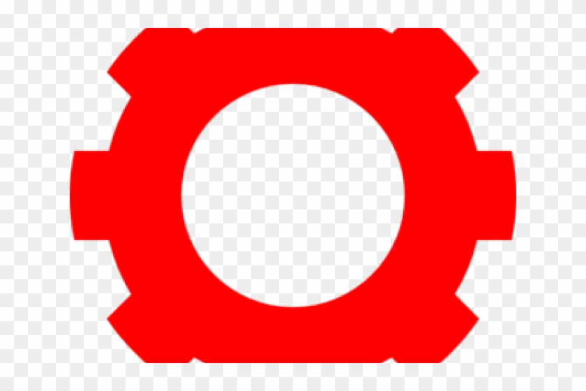 Gears Clipart Red - Circle #1142213