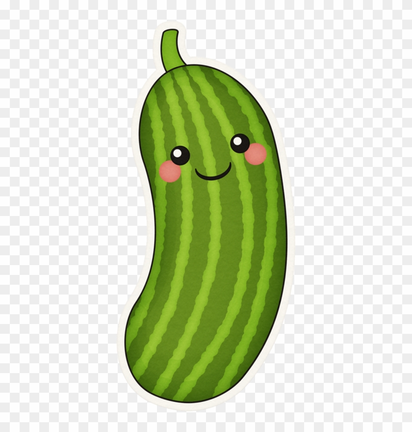 Pickle Clipart Pepino - Cucumber With Face Clipart #1142232