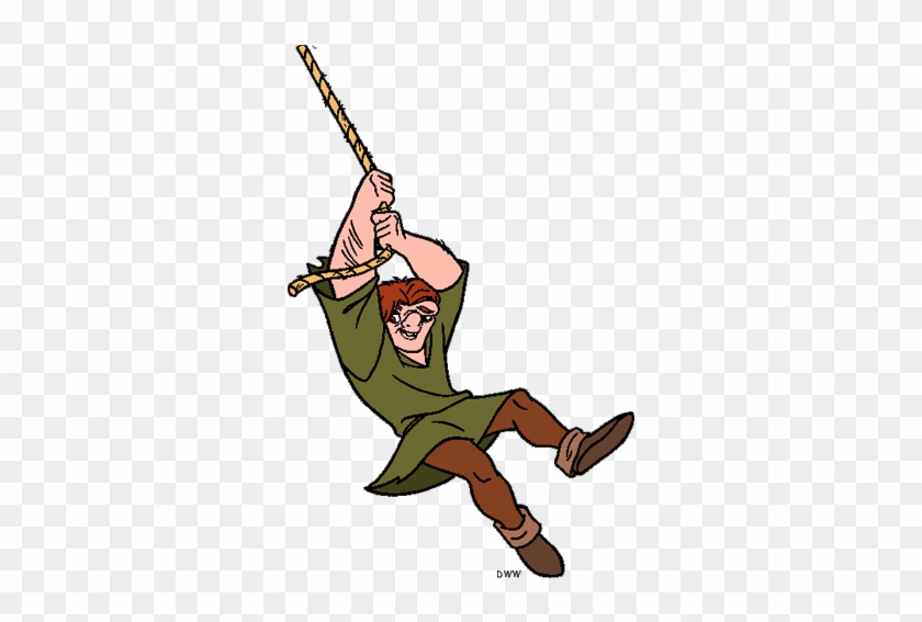 The Hunchback Of Notre - Rope Swing Clip Art #1142300