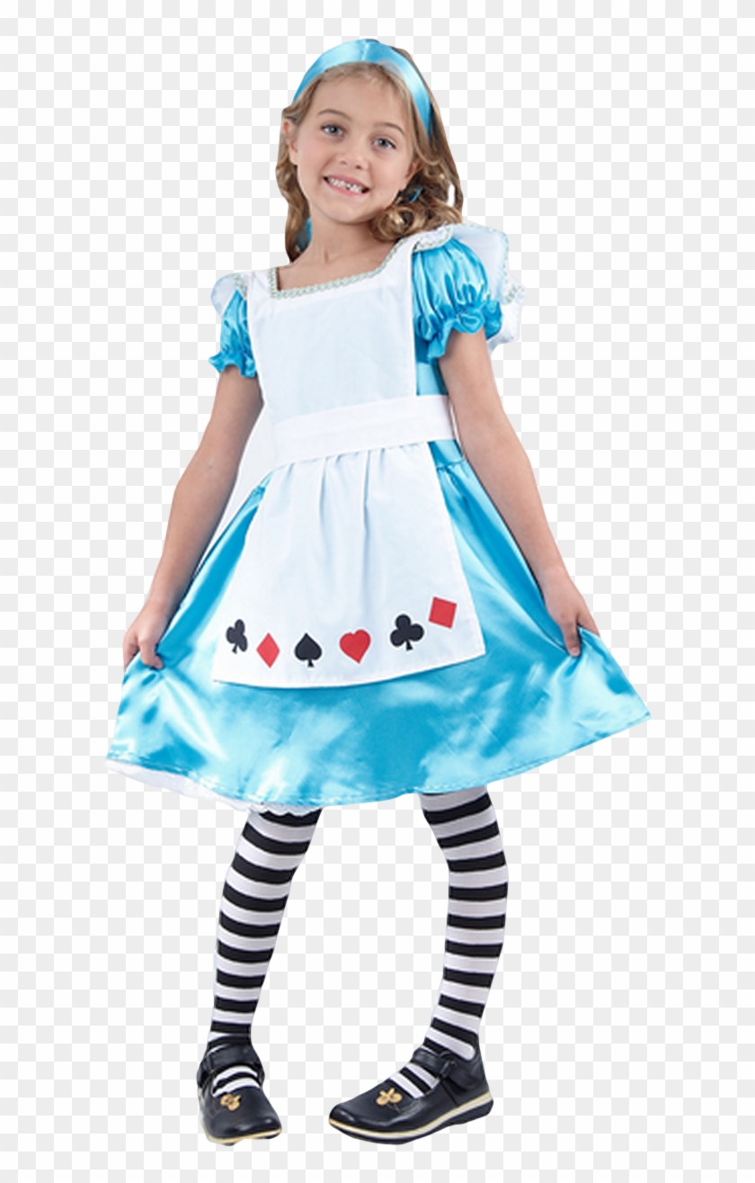 Girls Alice In Wonderland Fancy Dress Costume - Roald Dahl Girls Characters #1142344