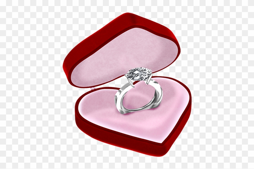 Engagement Ring Diamond Jewellery Clip Art - Wedding Ring In Box Png #1142423