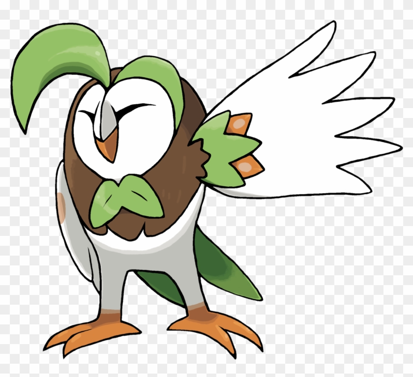 Pokémon Drawing Rowlet Clip Art - Pokemon 723 #1142461