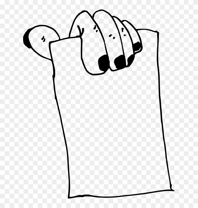 Medium Image - Hand Holding A Paper Clipart #1142504