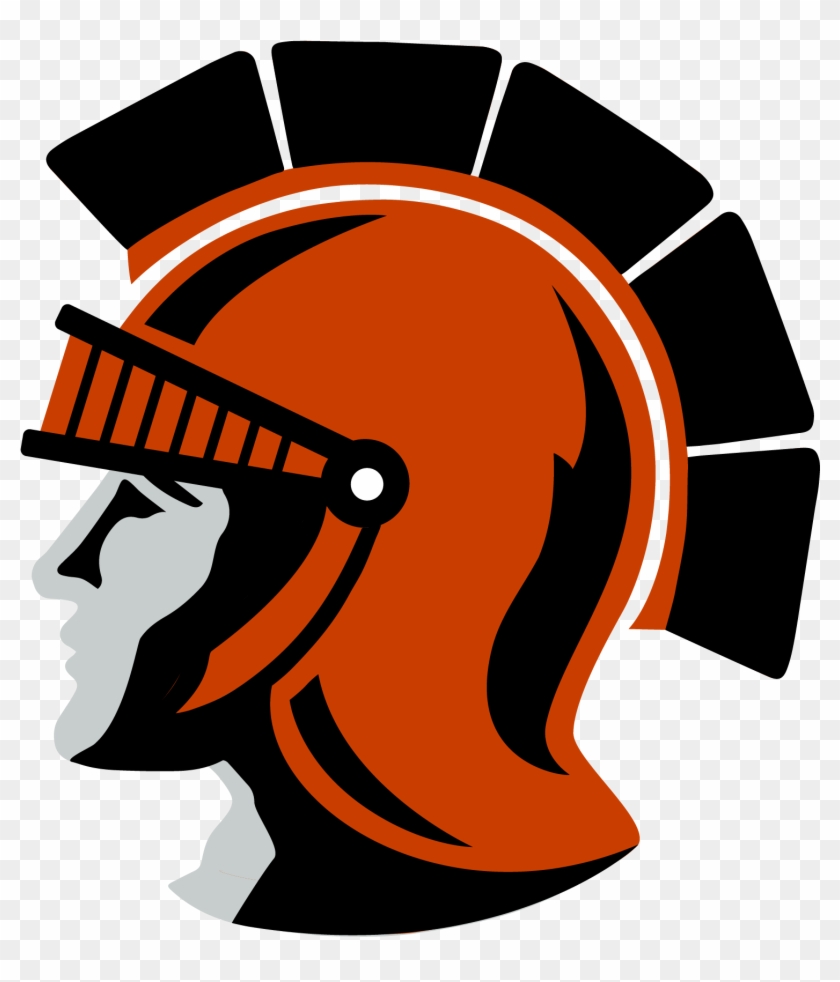 View Left Logo - Pleasantville Trojan Head #1142711