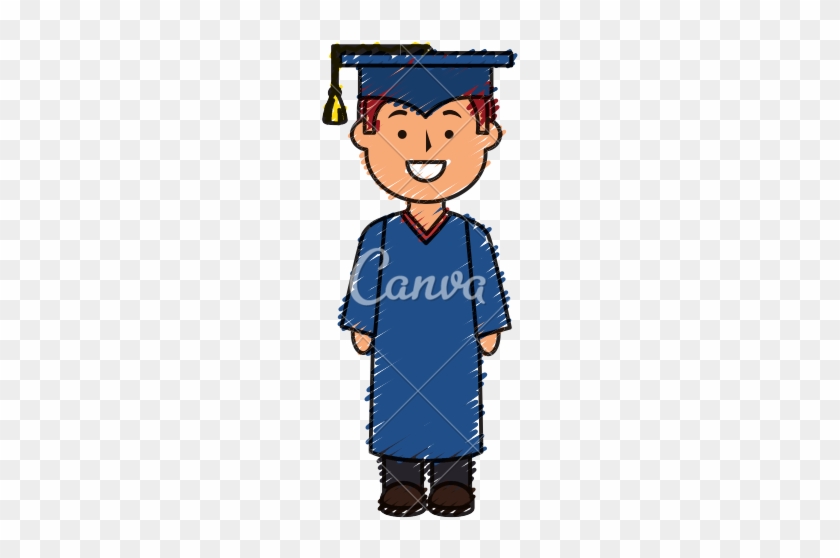 Pin Graduate Student Clipart - Cartoon #1142959